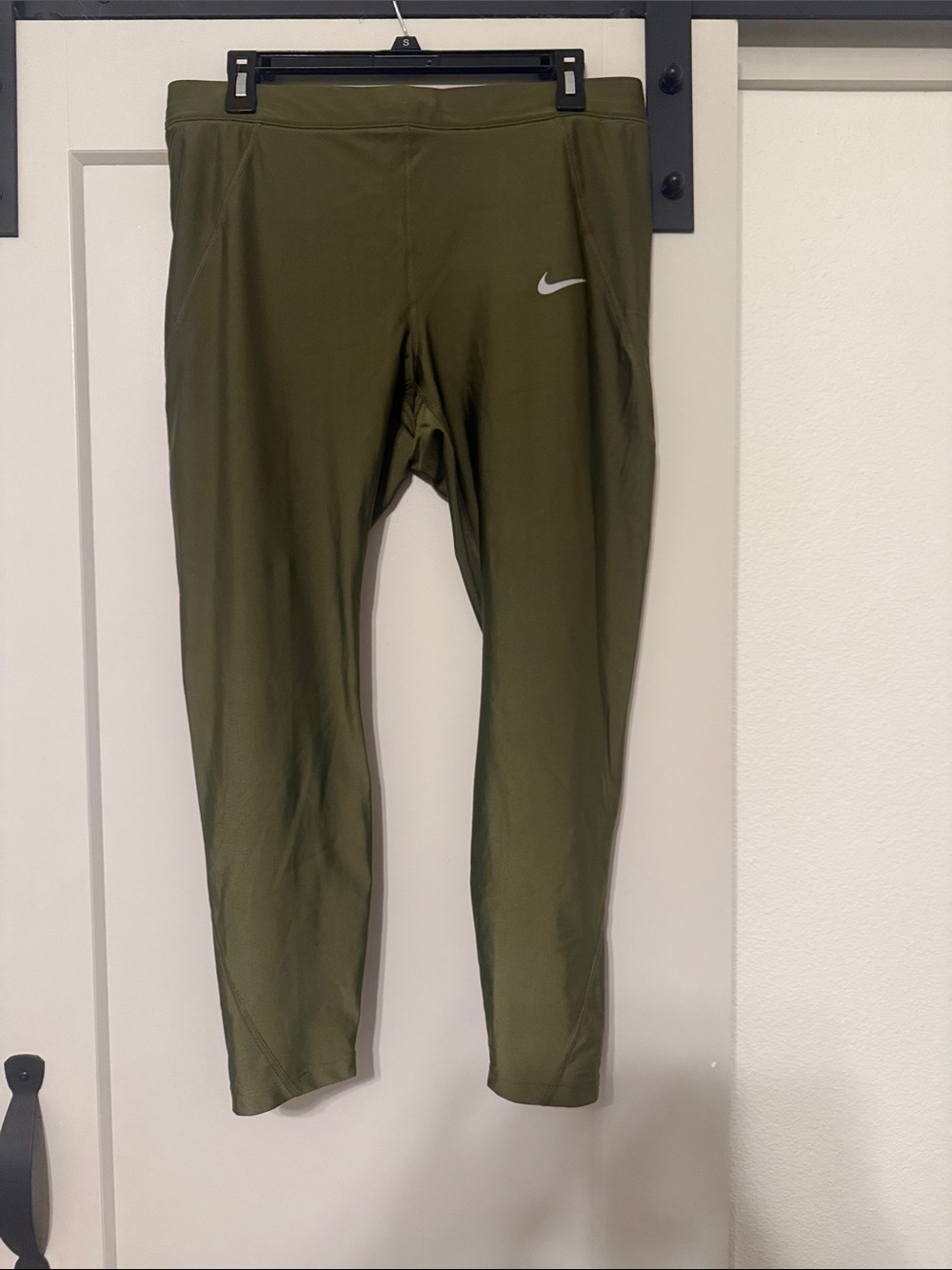 Nike Kids Olive Green Performance Leggings